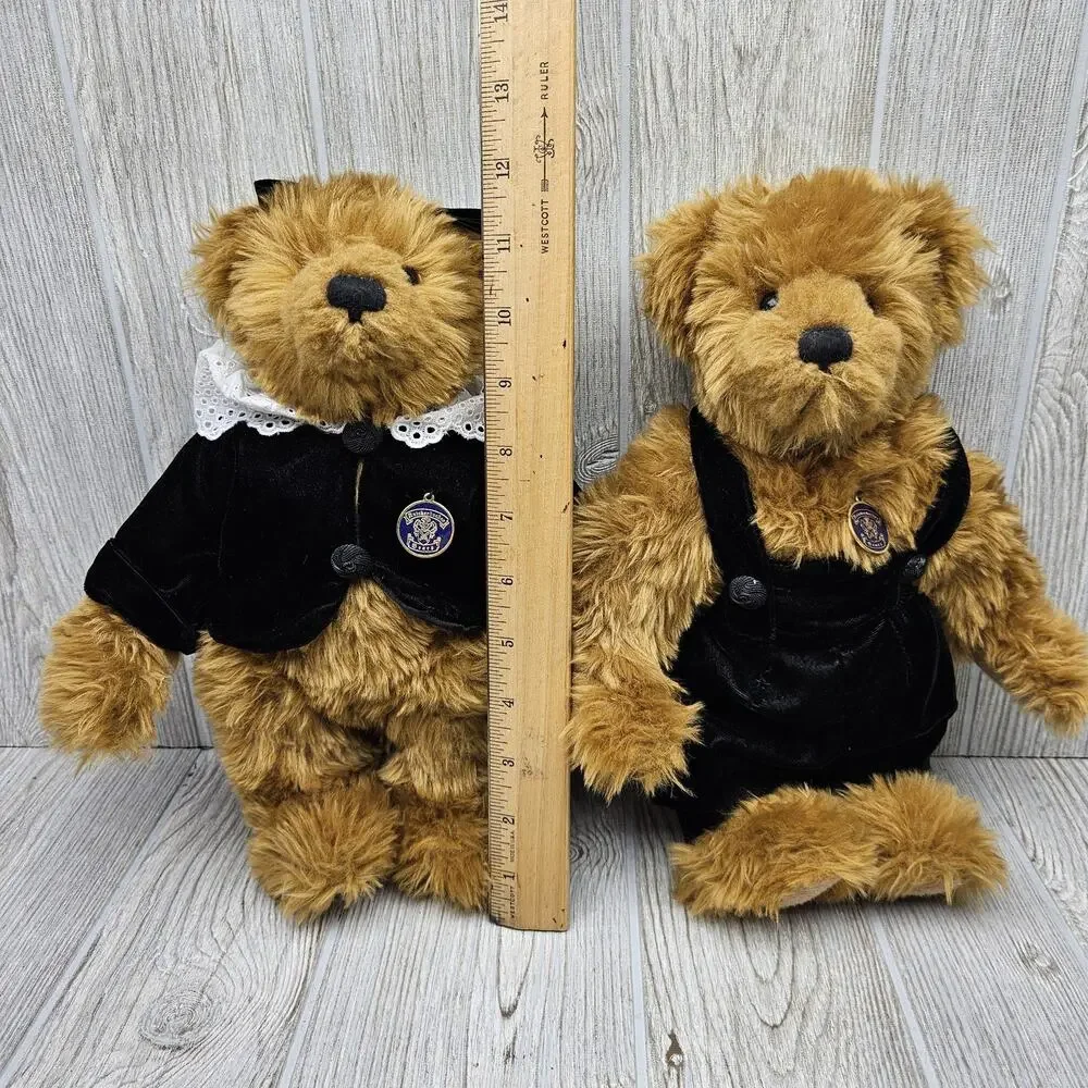 Vintage Knickerbocker Bear Co Teddy Bear Pair New Generation Collection 1995 Tag